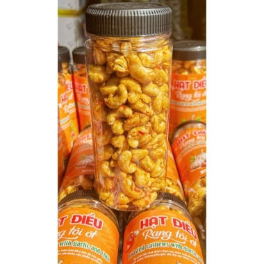 Hạt điều rang tỏi ớt 400gr - Giòn tan, vị cay đậm, giảm giá 139k, mua ngay