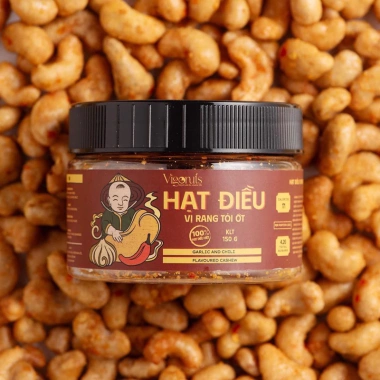 Hạt điều rang VIGONUTS vị tỏi ớt đường muối – Cay nồng, ăn vặt, chỉ 54.200₫ 3