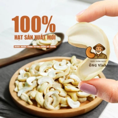 Hạt Điều Sấy Nguyên Vị Ông Vĩnh 100% Bình Phục – Hạt To Thơm Béo, Không Tẩm Muối, Ăn Vặt Chuẩn Sạch 108.750 VND 4