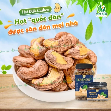Hạt Điều Vỏ Lụa Rang Muối Siêu Ngon Organic Việt Thái - Chất Lượng Giá 127k