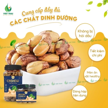 Hạt Điều Vỏ Lụa Rang Muối Siêu Ngon Organic Việt Thái - Chất Lượng Giá 127k
