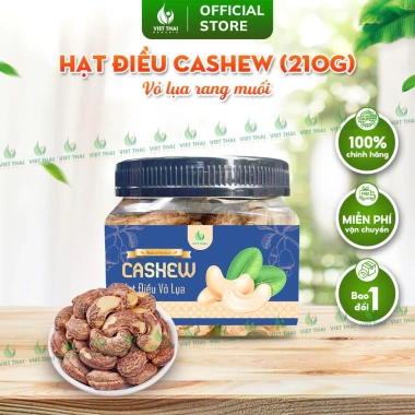 Hạt Điều Vỏ Lụa Rang Muối Siêu Ngon Organic Việt Thái - Chất Lượng Giá 127k