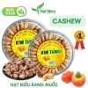 Hạt điều xếp hoa rang muối Kim Thanh 500g - Hộp tròn tiện lợi, hương vị thơm ngon, không chất bảo quản, giá ưu đãi 110k - Tập hòa tân nhiên 3