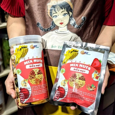 Hạt dinh dưỡng KD Shop mix 10 loại hạt và trái cây sấy nhập khẩu 500g giá ưu đãi 249.000₫