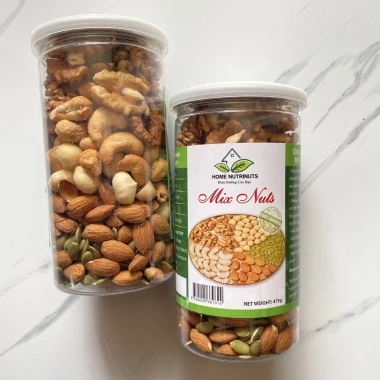 Hạt dinh dưỡng mix 5 vị 475g - Macca, Óc chó đỏ, Óc chó vàng, Hạnh nhân, Bí xanh, Đậu điều - Giá 180.000₫ (giảm từ 230.400₫) 2