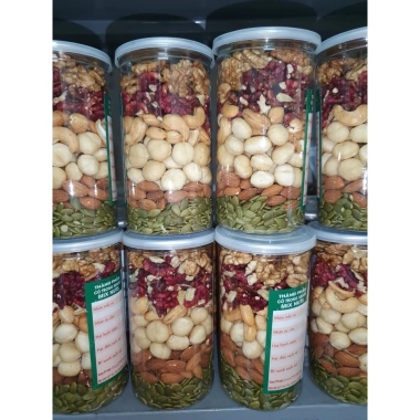 Hạt dinh dưỡng mix 5 vị 475g - Macca, Óc chó đỏ, Óc chó vàng, Hạnh nhân, Bí xanh, Đậu điều - Giá 180.000₫ (giảm từ 230.400₫) 6