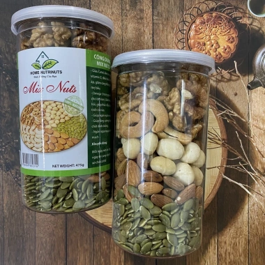 Hạt dinh dưỡng mix 5 vị 475g - Macca, Óc chó đỏ, Óc chó vàng, Hạnh nhân, Bí xanh, Đậu điều - Giá 180.000₫ (giảm từ 230.400₫) 9