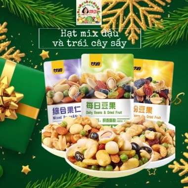 Hạt Dinh Dưỡng Mix Hoa Quả Sấy 1kg - Đậu Đỗ Giòn Thơm, Siêu Ngon, Bán Sỉ 90.000đ