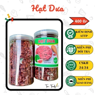 Hạt Dưa Loại 1 Không Thấm Màu, Rang Củi, An Toàn Sức Khỏe 400gr - Giá 94.000₫