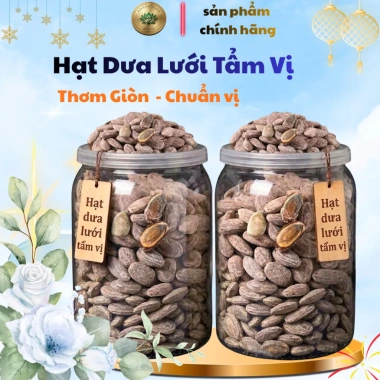 Hạt dưa lưới rang tẩm vị ngon bùi béo, ăn liền, quà Tết tốt cho sức khỏe chỉ 58.000₫
