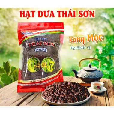 Hạt Dưa mộc Thái Sơn nguyên vị rang củi 500g bì Zip - Giá chỉ 115.000₫