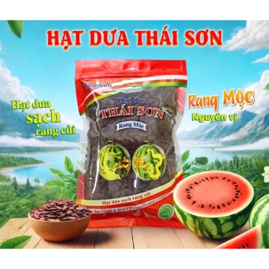 Hạt Dưa mộc Thái Sơn nguyên vị rang củi 500g bì Zip - Giá chỉ 115.000₫