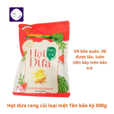 Hạt dưa rang củi 1kg Tân Bảo Ký - Giòn chắc, thơm ngon, ưu đãi 132.000 cho Tết, nhâm nhi trà