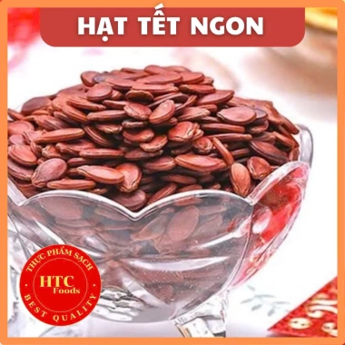 Hạt dưa rang củi bếp nhà loại 1 hạt to chắc, ăn vặt Tết ngon 500g HTC Foods