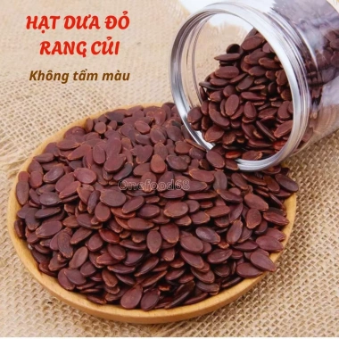 Hạt Dưa Rang Củi Không Tẩm Màu Vip Onefood68 - Hạt Dưa Hấu Đỏ Vị Mộc Chắc Giòn Béo Dễ Cắn, Giá 85.000₫