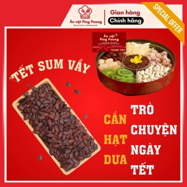 Hạt Dưa Rang Củi Thơm Mộc - Không Màu, Béo Bùi, Ăn Vặt Tết, Gói 250g-1kg, Giá Ưu Đãi 85.000₫