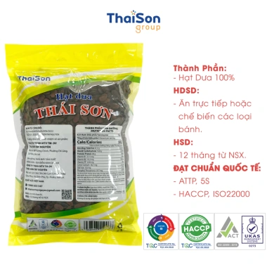 Hạt dưa sạch Thái Sơn 500g túi zip - Rang củi giòn tan, giảm giá chỉ 118k