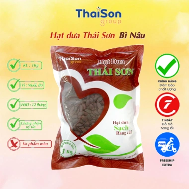 Hạt Dưa Sạch Thái Sơn 5Kg HD5 rang củi ngon giảm giá 20% chỉ 1.032.000₫ 10 Hạt Dưa Sạch Thái Sơn 5Kg HD5 rang củi ngon giảm giá 20% chỉ 1.032.000₫ 10
