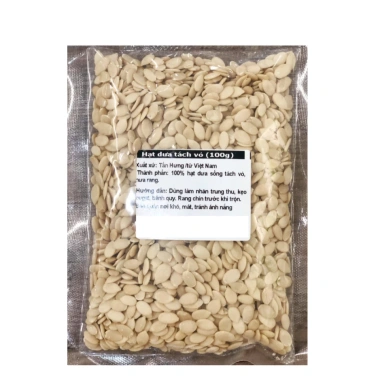 Hạt dưa sống tách vỏ Tấn Hưng 100g - Ngon giòn, giảm giá 27k, siêu tiết kiệm 2 Hạt dưa sống tách vỏ Tấn Hưng 100g - Ngon giòn, giảm giá 27k, siêu tiết kiệm 2