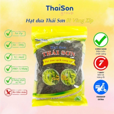 Hạt dưa Thái sơn bì vàng 500g Túi Zip - Giá chỉ 118.000 VND, giảm so với 153.400 VND 2