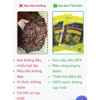 Hạt dưa Thái Sơn rang củi 500g - Giá ưu đãi 179.999₫, giòn ngon ăn vặt