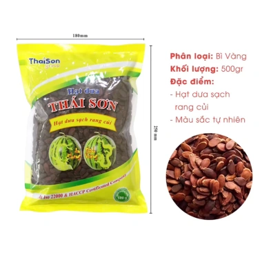 Hạt Dưa Thái Sơn Rang Củi 500g - Giảm giá 120k, vị giòn tan, snack lành mạnh 5