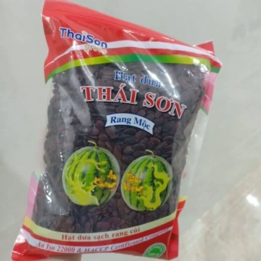 Hạt dưa Thái Sơn rang mộc 1Kg - Túi zip đỏ, vị nguyên bản, giá chỉ 225.000₫