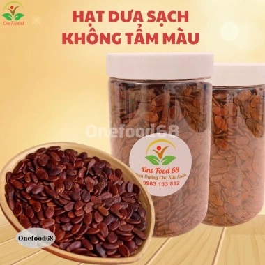 Hạt Dưa Vị Mộc Không Tẩm Màu 100g Onefood68 - Hạt Dưa Hấu Đỏ Rang Củi Béo Giòn, Giá 35.000 VND, Giảm từ 45.500
