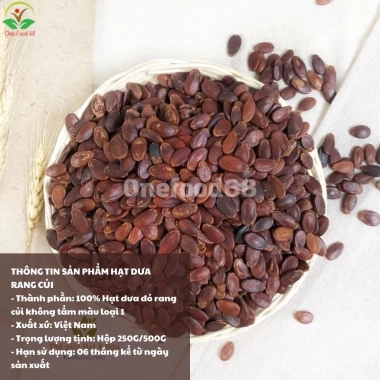 Hạt Dưa Vị Mộc Không Tẩm Màu 100g Onefood68 - Hạt Dưa Hấu Đỏ Rang Củi Béo Giòn, Giá 35.000 VND, Giảm từ 45.500 3 Hạt Dưa Vị Mộc Không Tẩm Màu 100g Onefood68 - Hạt Dưa Hấu Đỏ Rang Củi Béo Giòn, Giá 35.000 VND, Giảm từ 45.500 3
