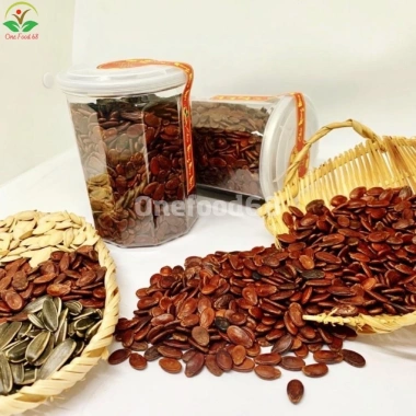 Hạt Dưa Vị Mộc Không Tẩm Màu 100g Onefood68 - Hạt Dưa Hấu Đỏ Rang Củi Béo Giòn, Giá 35.000 VND, Giảm từ 45.500