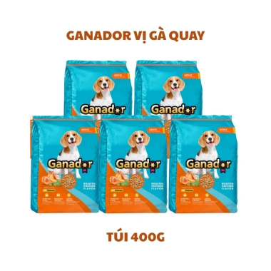 Hạt GANADOR 20KG (50 túi 400g) Vị Gà Quay - Bò Nướng cho Chó Trưởng Thành, Giá 232.000 VND