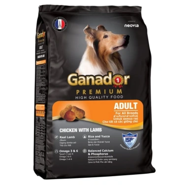 Hạt GANADOR 3Kg cho Chó Trưởng Thành – Vị Bò, Gà, Cừu, Gạo | Hoả Tốc 21H Giá 160.000 VND