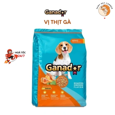 Hạt GANADOR 3Kg cho Chó Trưởng Thành – Vị Bò, Gà, Cừu, Gạo | Hoả Tốc 21H Giá 160.000 VND