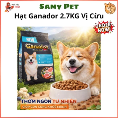 Hạt GANADOR Vị Cừu Hoả Tốc 21H 2.7Kg – Dinh dưỡng cho chó nhỏ trưởng thành, bảo vệ tiêu hoá