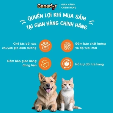 Hạt GANADOR Vị Gà Nướng 3‑10Kg – Hoả Tốc 21H, Dinh Dưỡng Chó Trưởng Thành, Giá 158.000₫ 3 Hạt GANADOR Vị Gà Nướng 3‑10Kg – Hoả Tốc 21H, Dinh Dưỡng Chó Trưởng Thành, Giá 158.000₫ 3