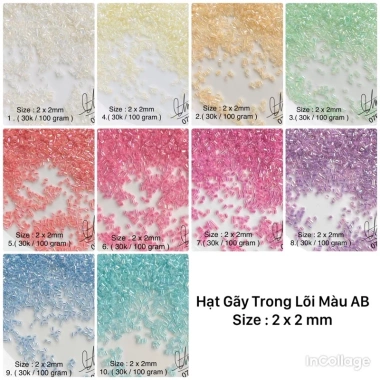 Hạt Gãy Trong Lõi Màu AB Giá Ưu Đãi 40.000 VND, Độ Bền Cao, Đa Dạng Màu Sắc
