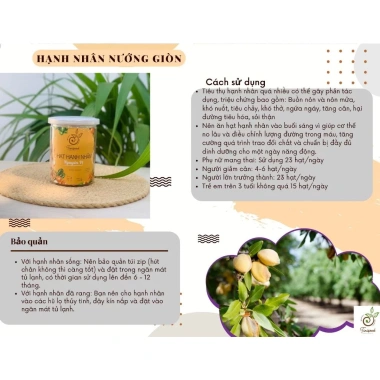 Hạt Hạnh Nhân Úc TINISEED Rang Giòn Cao Cấp - Giàu Vitamin Khoáng Chất, Giá 150.000 VND 7