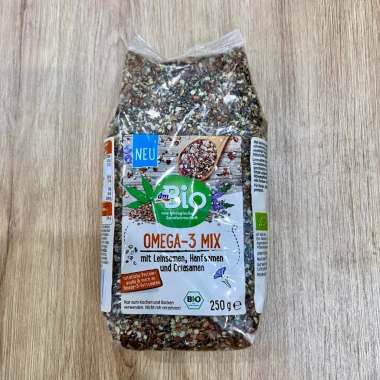 Hạt hỗn hợp dmBio Omega-3 Mix 200g - Ngũ cốc hữu cơ Đức giàu dinh dưỡng, giá ưu đãi 230k
