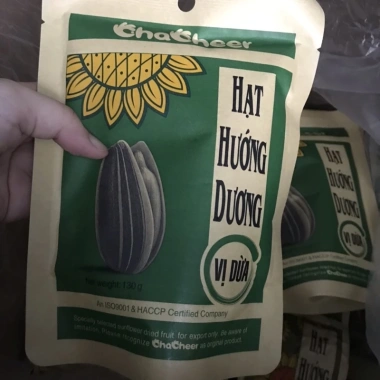 Hạt hướng dương ChaCheer 3 vị gói 130gr - Giảm giá tới 18% chỉ 25.500 VNĐ 9 Hạt hướng dương ChaCheer 3 vị gói 130gr - Giảm giá tới 18% chỉ 25.500 VNĐ 9