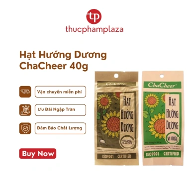 Hạt Hướng Dương Chacheer 40g Nguyên Vị & Vị Dừa - Giá chỉ 13.500 VND, giảm 19%