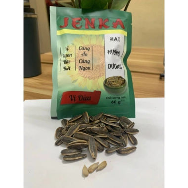 Hạt hướng dương JENKA vị Mộc Vị Dừa 50g-60g, thơm ngon, giảm còn 10.000đ