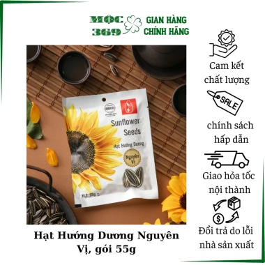 Hạt Hướng Dương Loại 1 Nguyên Vị Truyền Thống 55g Gói Tiện Lợi, Giá 7.000đ Phù Hợp Quán Cafe 4