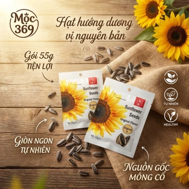 Hạt Hướng Dương Loại 1 Nguyên Vị Truyền Thống 55g Gói Tiện Lợi, Giá 7.000đ Phù Hợp Quán Cafe 9