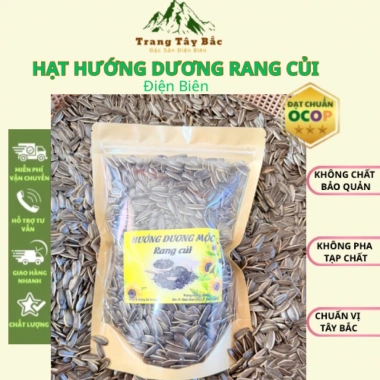 Hạt Hướng Dương Rang Củi Tây Bắc - Hạt To, Thơm Bùi, Giòn Ngon, Giá 80.000 VNĐ