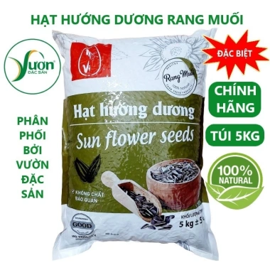 Hạt hướng dương rang muối 500g – Đều, chắc, ngon – Giá 53k tại Vườn Đặc Sản 7