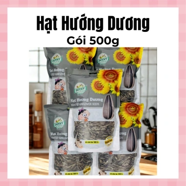 Hạt Hướng Dương Sạch Loại 1 Giòn Túi Zip 500g + 300g + Gói CTY 500g - Giá 45.000 Đ 3 Hạt Hướng Dương Sạch Loại 1 Giòn Túi Zip 500g + 300g + Gói CTY 500g - Giá 45.000 Đ 3