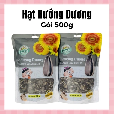 Hạt Hướng Dương Sạch Loại 1 Giòn Túi Zip 500g + 300g + Gói CTY 500g - Giá 45.000 Đ