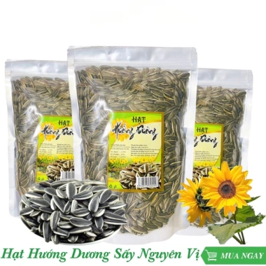 Hạt Hướng Dương Sấy Nguyên Vị 1kg Đều Giòn Bùi - Chỉ 61,000 VND (giảm từ 76,860)