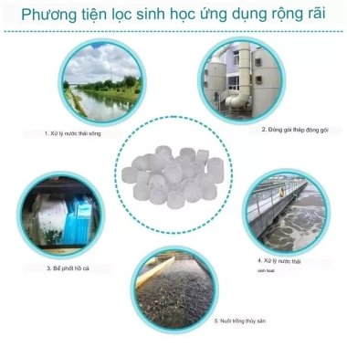 Hạt Kaldnes (Kanet) 1KG - Vật liệu lọc, tạo oxy cho hồ cá & bể cá cảnh, giá chỉ 24.500₫ 3