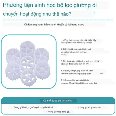 Hạt Kaldnes (Kanet) 1KG - Vật liệu lọc, tạo oxy cho hồ cá & bể cá cảnh, giá chỉ 24.500₫ 6